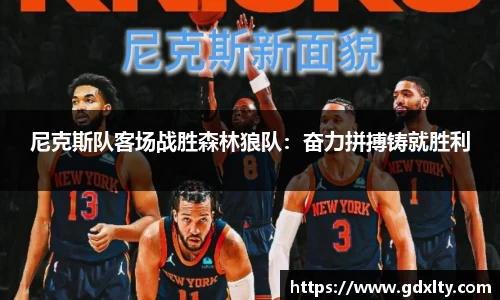 尼克斯队客场战胜森林狼队：奋力拼搏铸就胜利
