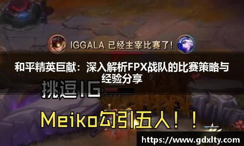 和平精英巨献：深入解析FPX战队的比赛策略与经验分享